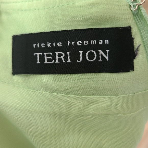 Teri Jon Mint Green Sheath Dress XS - Picture 6 of 12